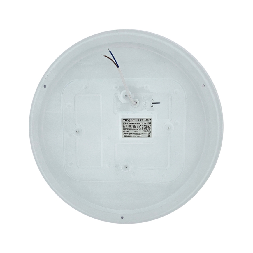 LED taklampa med rörelsesensor LENA LED/24W/230V Ø 37,3 cm vit
