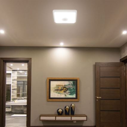 LED taklampa med sensor SAMSUNG CHIP LED/12W/230V 3000/4000/6000K 25x25 cm vit