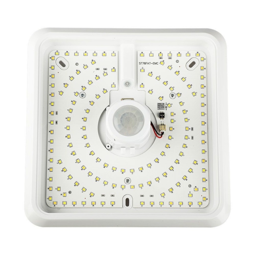 LED taklampa med sensor SAMSUNG CHIP LED/12W/230V 3000/4000/6000K 25x25 cm vit