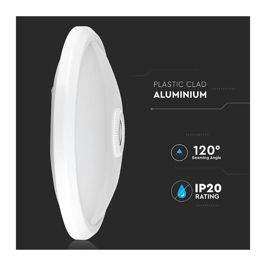 LED Taklampa med sensor LED/12W/230V 4000K