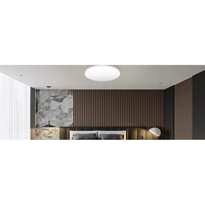 LED taklampa med motion och dusk sensor LED/24W/230V 4000K diameter 32,5 cm vit