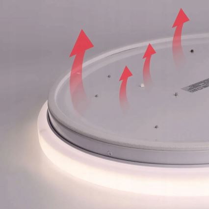 LED taklampa med motion och dusk sensor LED/24W/230V 4000K diameter 32,5 cm vit