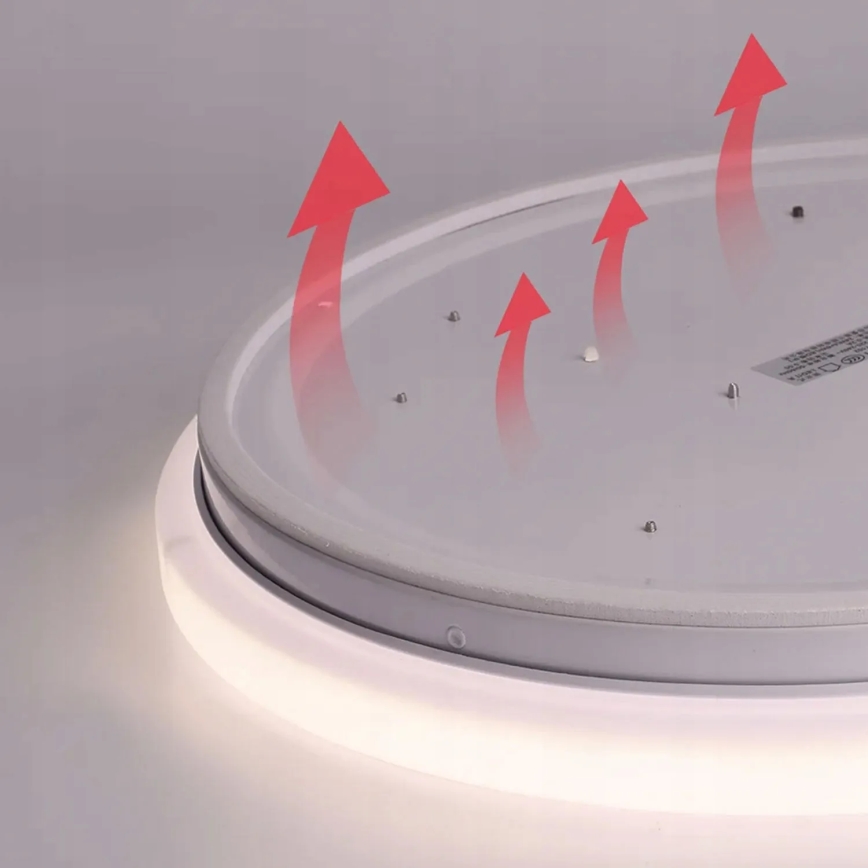 LED taklampa med motion och dusk sensor LED/24W/230V 4000K diameter 32,5 cm vit