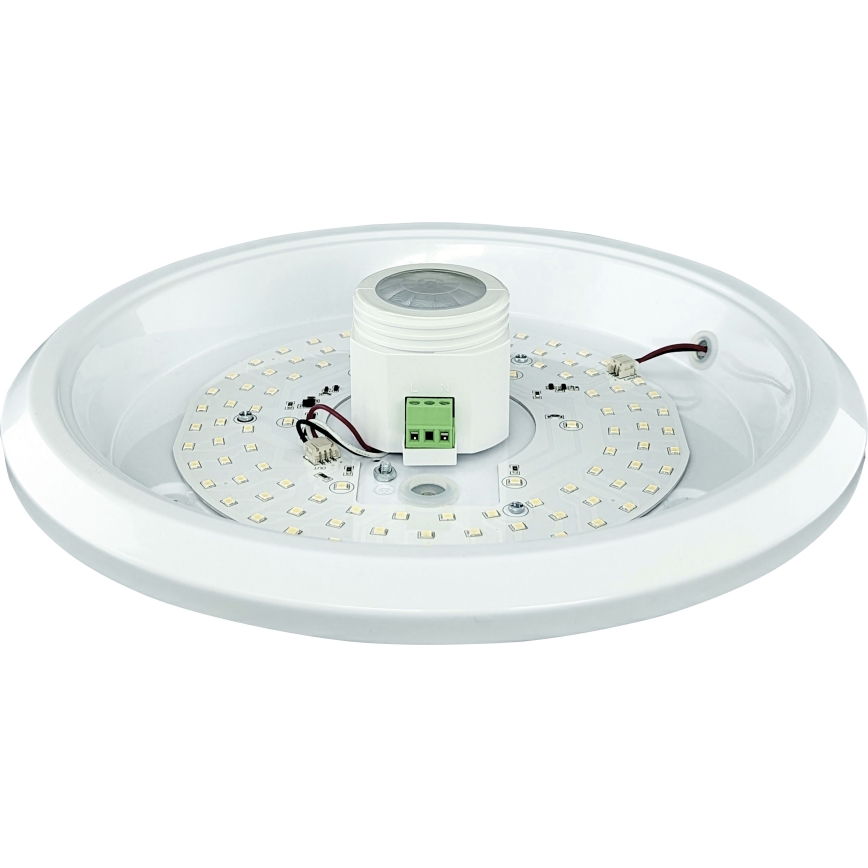 LED taklampa med sensor och nödmodul MANA LED/12W/230V 4000K