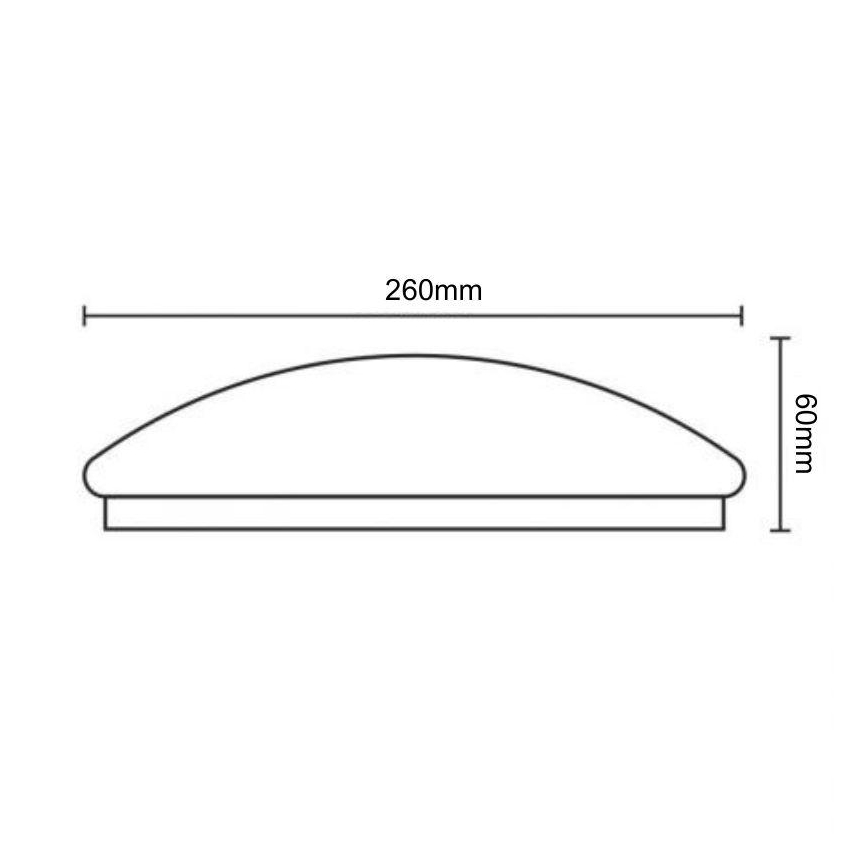 LED taklampa med sensor OPAL LED/12W/230V 4000K