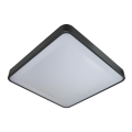 LED taklampa med sensor WILTON LED/24W/230V 37,5x37,5 cm antracit