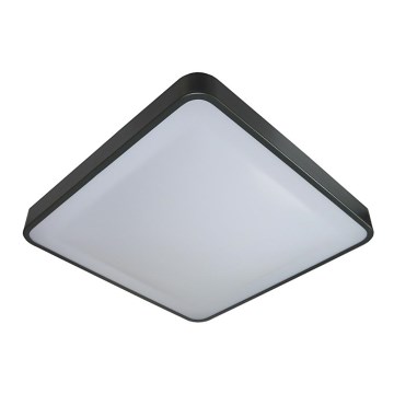 LED taklampa med sensor WILTON LED/24W/230V 37,5x37,5 cm antracit