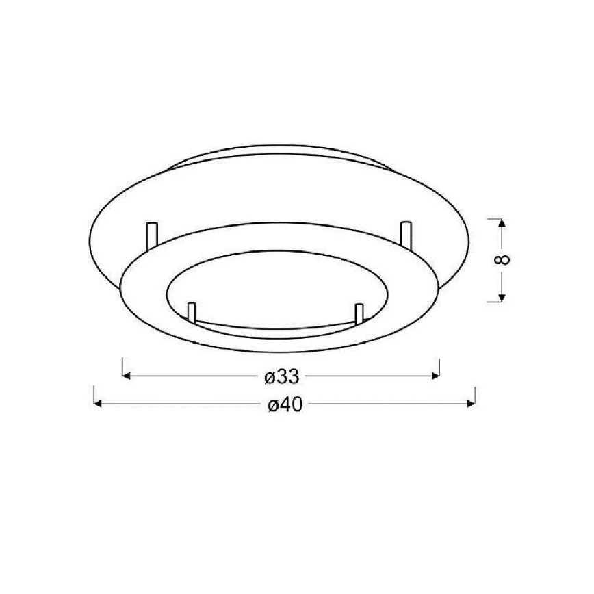 LED taklampa MERLE LED/18W/230V