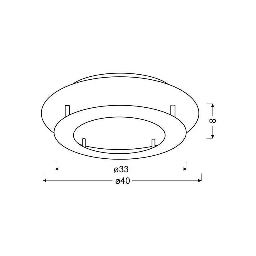 LED taklampa MERLE LED/18W/230V