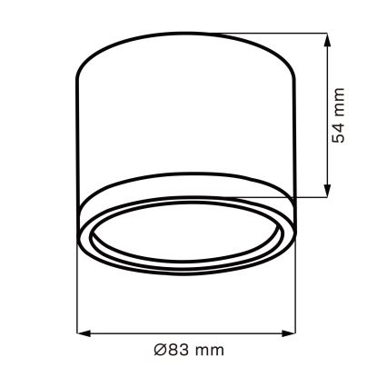 LED taklampa MIRELLA 1xGX53/6W/230V matt krom