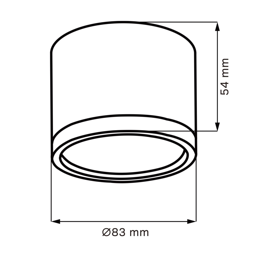 LED taklampa MIRELLA 1xGX53/6W/230V matt krom