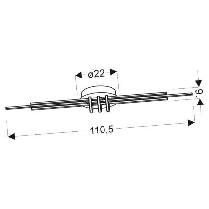 LED taklampa NAstOS LED/40W/230V