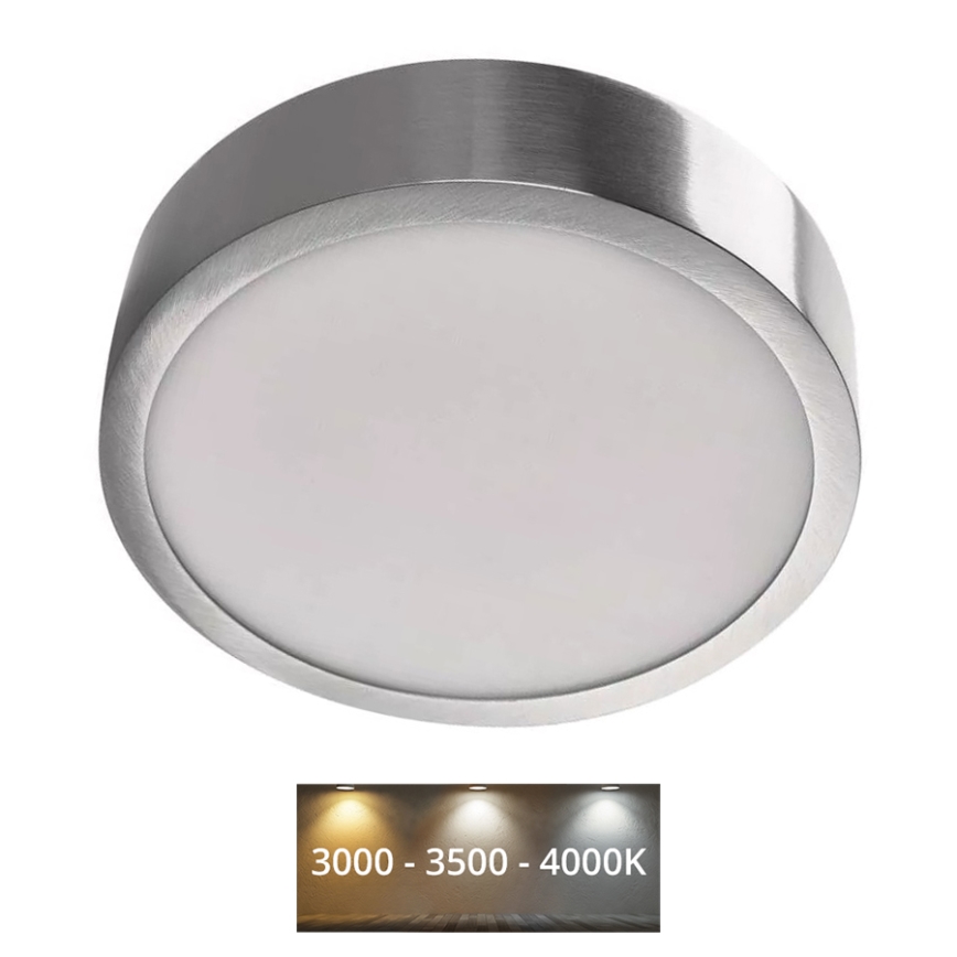 LED taklampa NEXXO LED/12,5W/230V 3000/3500/4000K diameter 17 cm matt krom