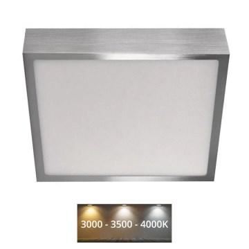 LED taklampa NEXXO LED/21W/230 3000/3500/4000K 22,5x22,5 cm matt krom