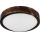 LED-taklampa OAK SLIM LED/20W/230V 4000K Ø 27 cm ek/mörkbrun