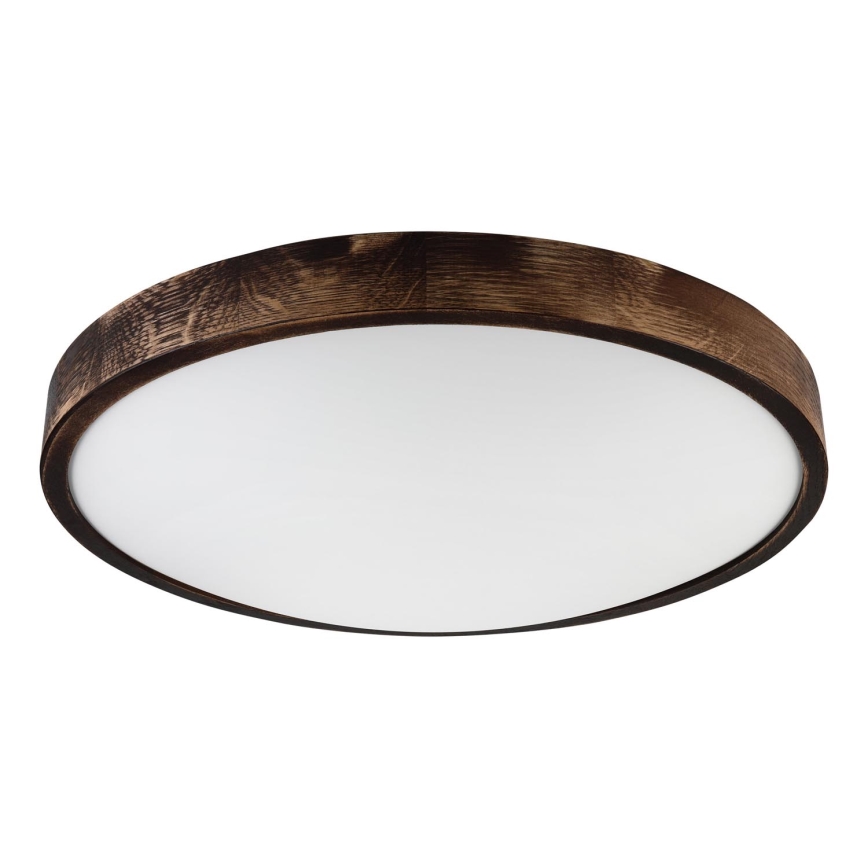 LED-taklampa OAK SLIM LED/36W/230V 4000K Ø 47 cm ek/mörkbrun