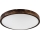 LED-taklampa OAK SLIM LED/36W/230V 4000K Ø 47 cm ek/mörkbrun