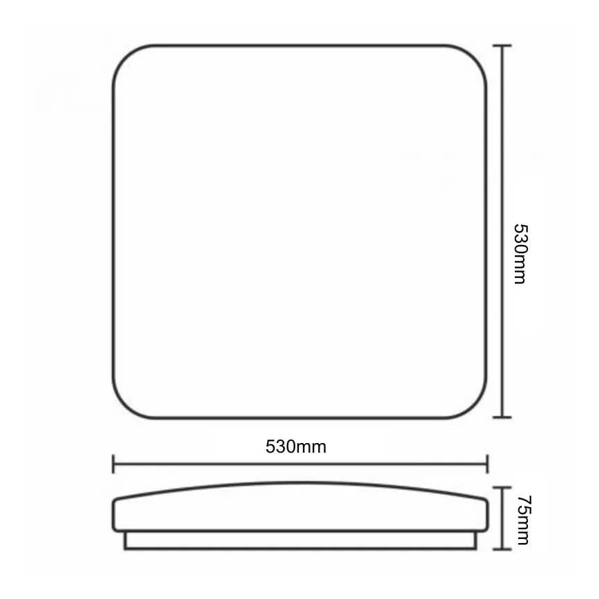 LED Dimbar taklampa OPAL LED/60W/230V 3000-6500K + fjärrkontroll