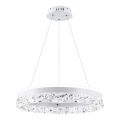 LED Taklampa på kabel FROZI LED/32W/230V diam. 50 cm vit