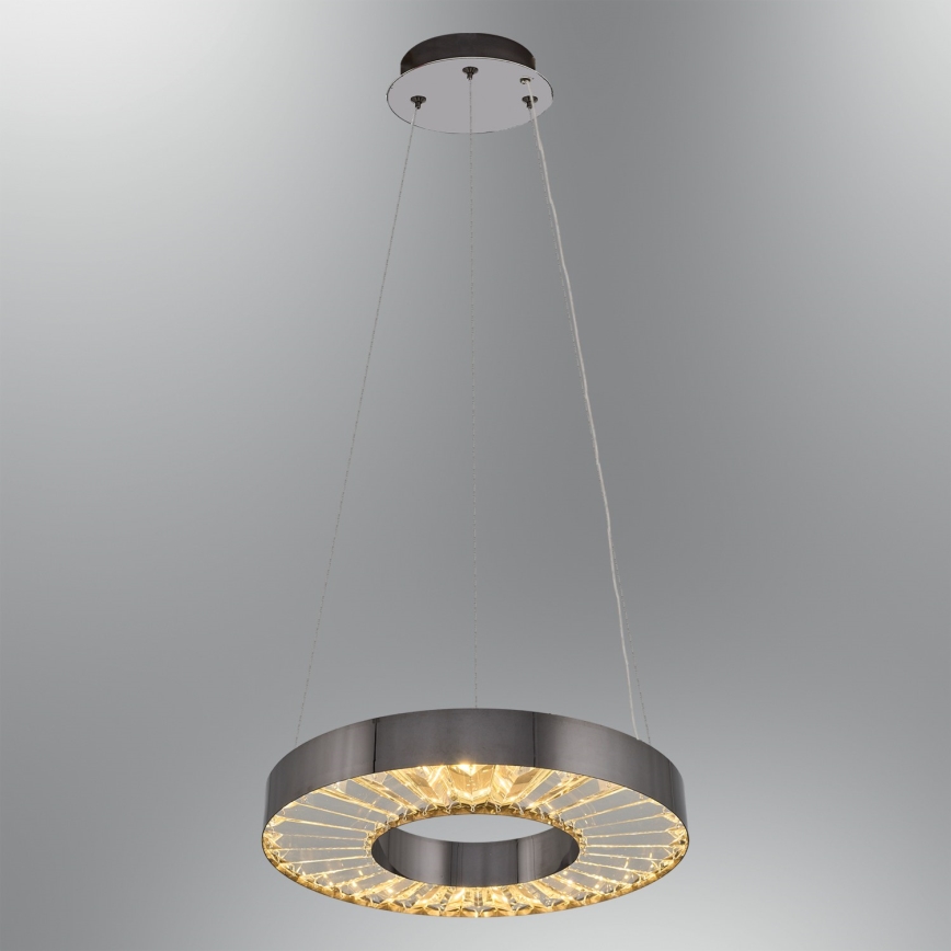 LED Taklampa på lina JESI LED/35W/230V 3000K Ø 40 cm silver