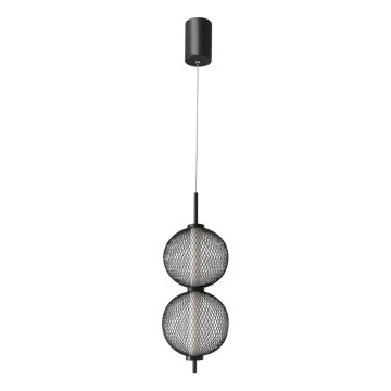 LED Taklampa på lina PUMA LED/10W/230V Ø 14 cm svart