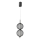 LED Taklampa på lina PUMA LED/10W/230V Ø 14 cm svart