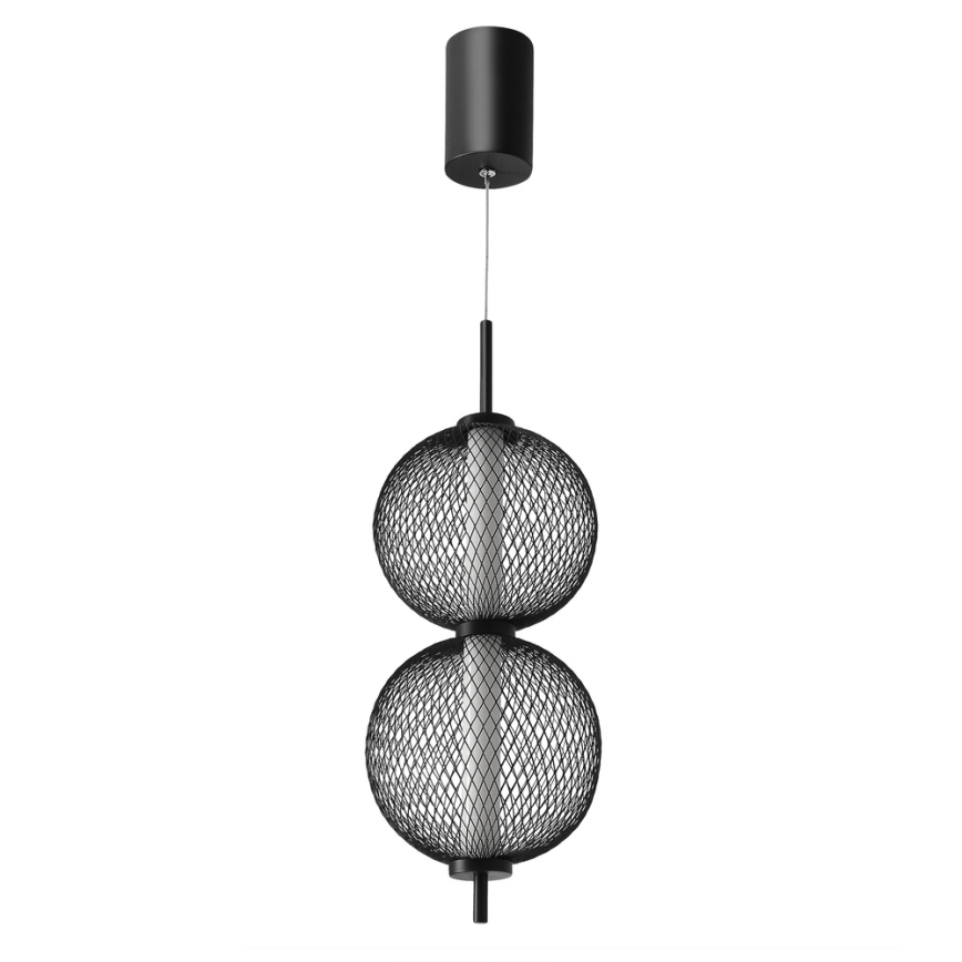 LED Taklampa på lina PUMA LED/10W/230V Ø 14 cm svart