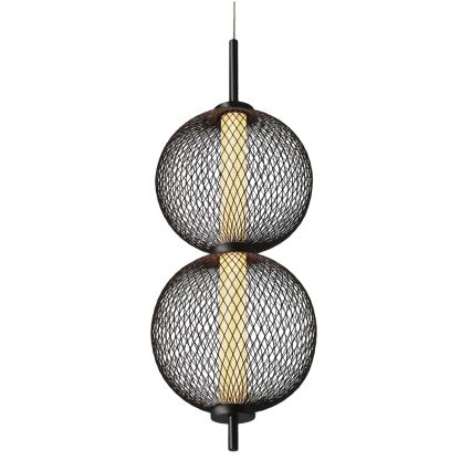 LED Taklampa på lina PUMA LED/10W/230V Ø 14 cm svart