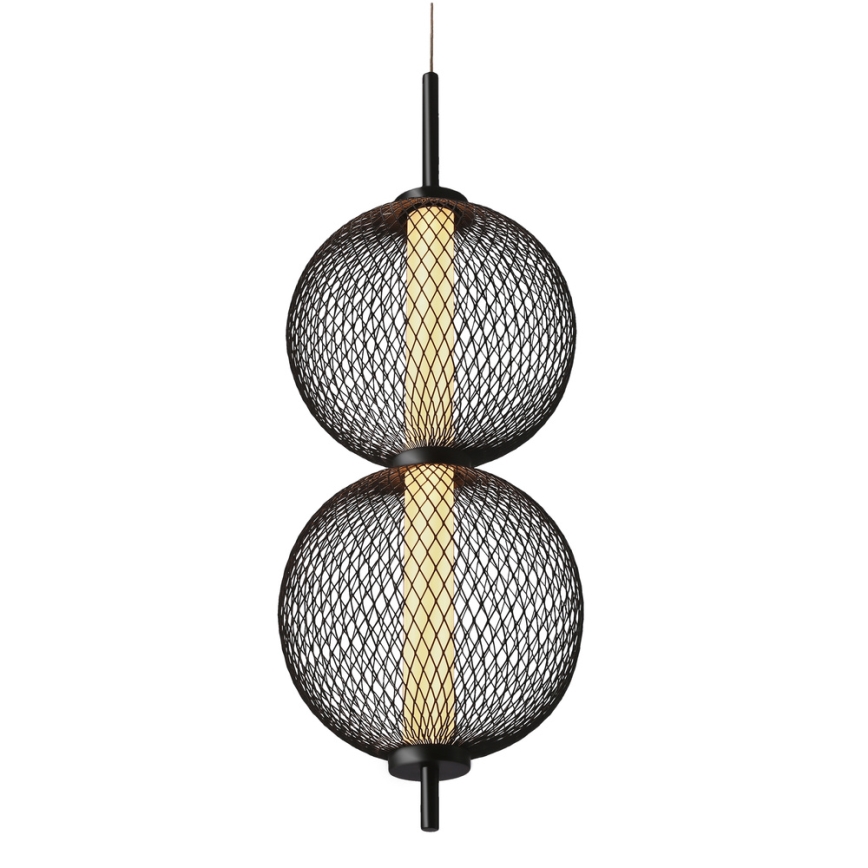 LED Taklampa på lina PUMA LED/10W/230V Ø 14 cm svart