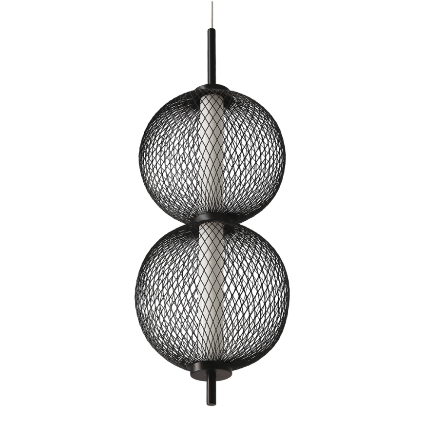 LED Taklampa på lina PUMA LED/10W/230V Ø 14 cm svart