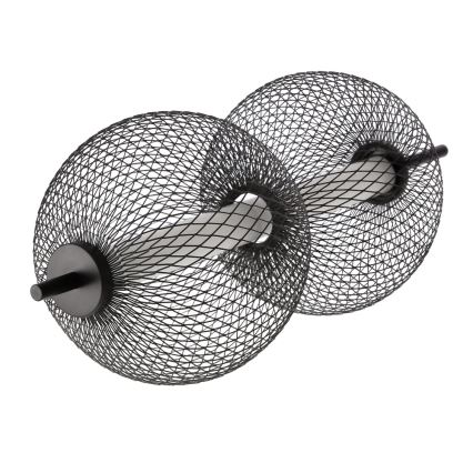 LED Taklampa på lina PUMA LED/10W/230V Ø 14 cm svart