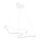 LED Taklampa på vajer ARTISAN LED/36W/230V 4000K vit