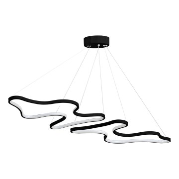 LED Taklampa på vajer DUPLE ARTISAN LED/80W/230V 6500K svart