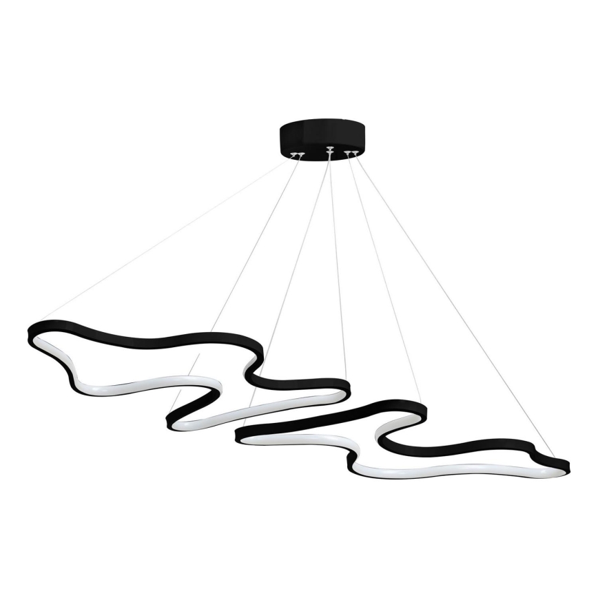 LED Taklampa på vajer DUPLE ARTISAN LED/80W/230V 6500K svart