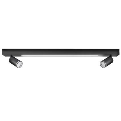 LED taklampa PARIS LED/24W/230V + 2xGU10/10W svart