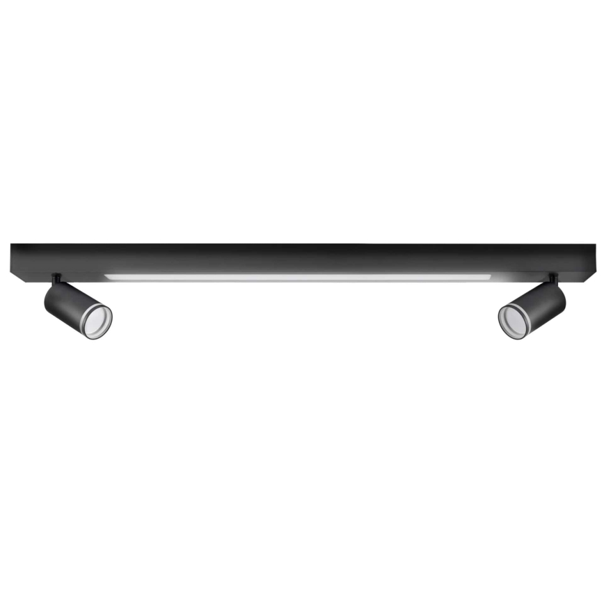 LED taklampa PARIS LED/24W/230V + 2xGU10/10W svart
