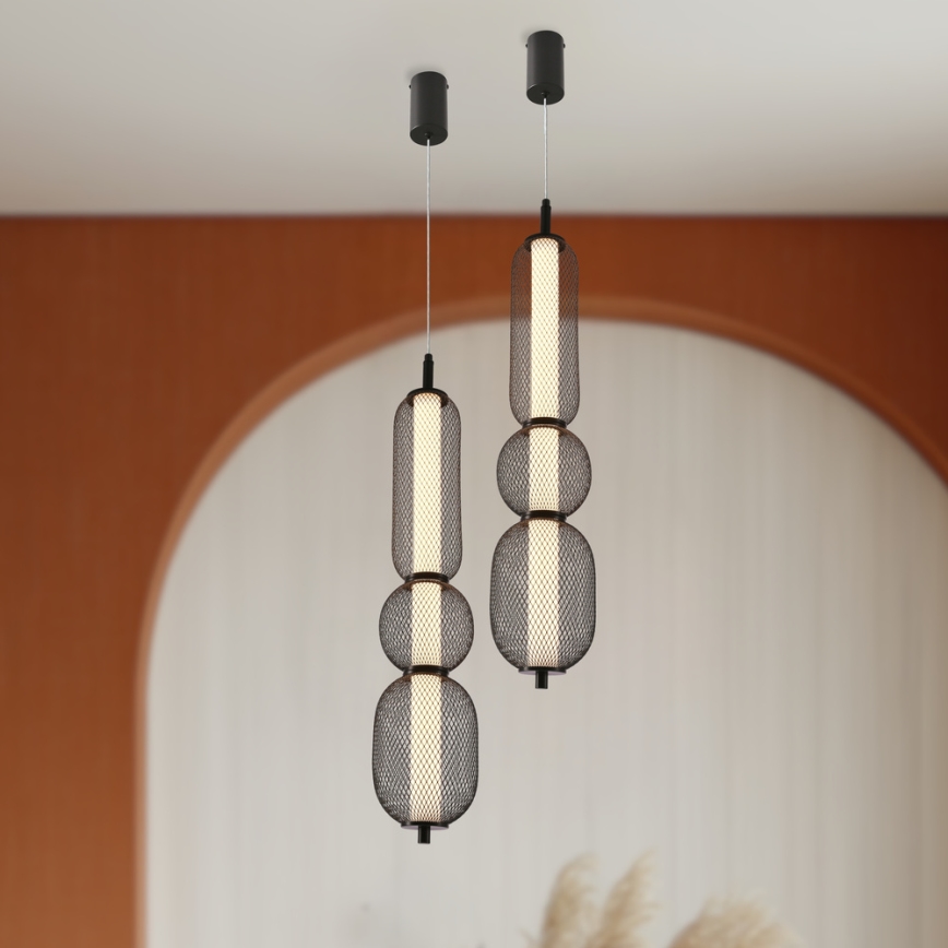 LED Taklampa PUMA LED/15W/230V Ø 14 cm svart