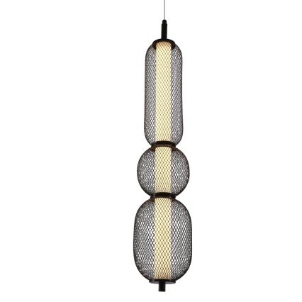 LED Taklampa PUMA LED/15W/230V Ø 14 cm svart