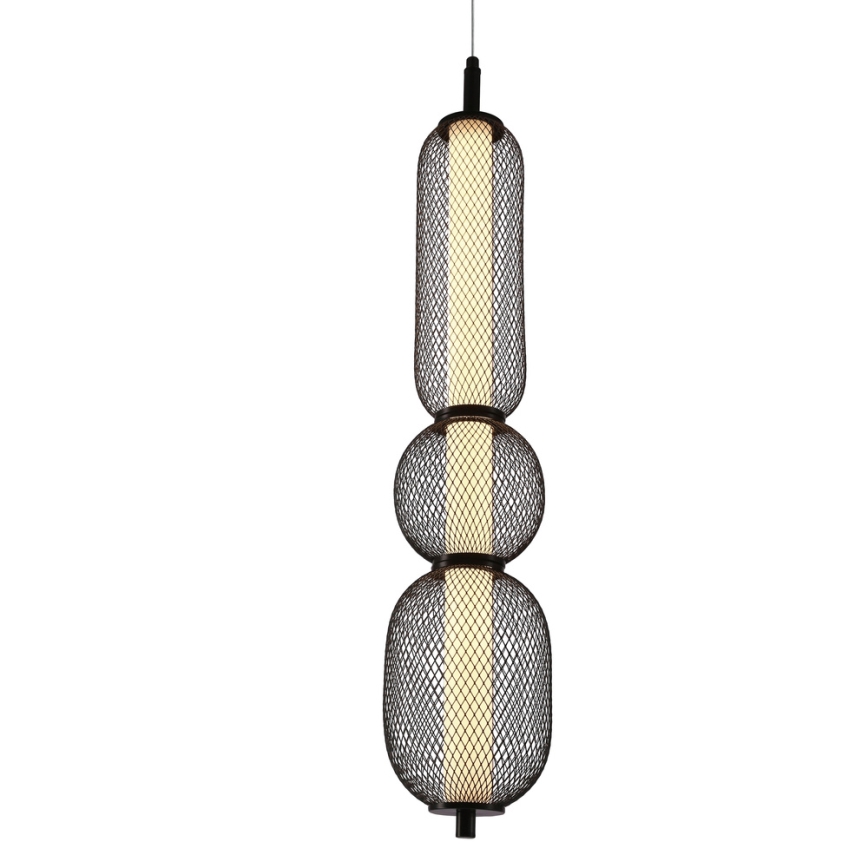LED Taklampa PUMA LED/15W/230V Ø 14 cm svart