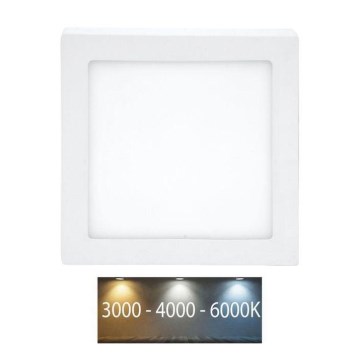 LED taklampa RAFA LED/12W/230V 3000/4000/6000K 17x17 cm vit