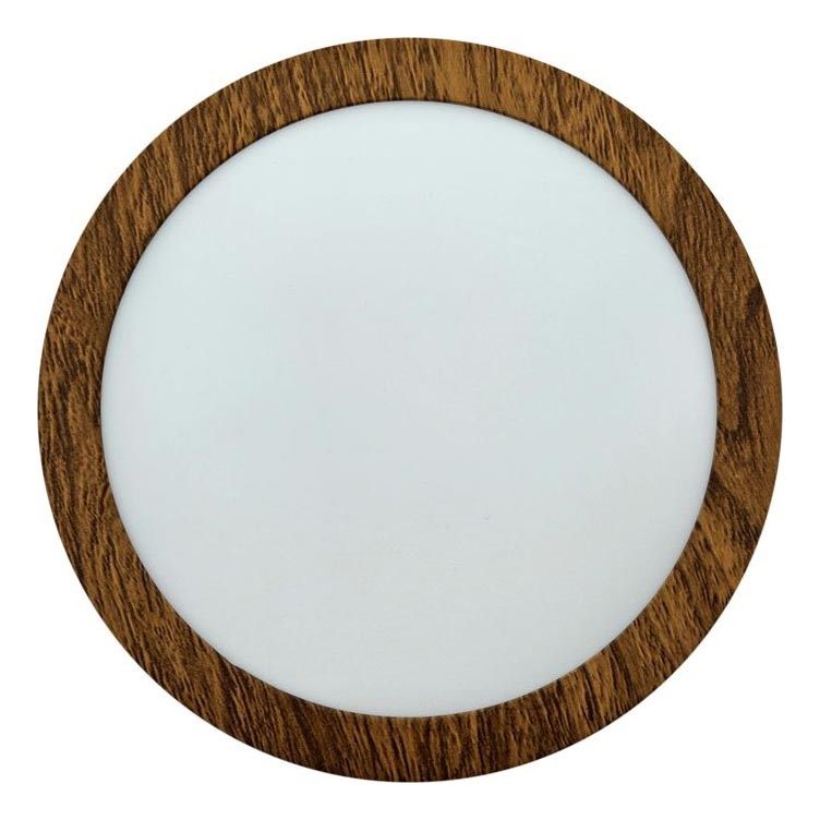 LED taklampa RING LED/12W/230V 4200K diameter 16 cm brun