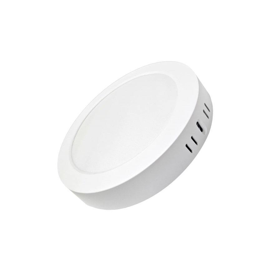 LED taklampa ROUND LED/18W/230V 4000K diameter 21,5 cm vit