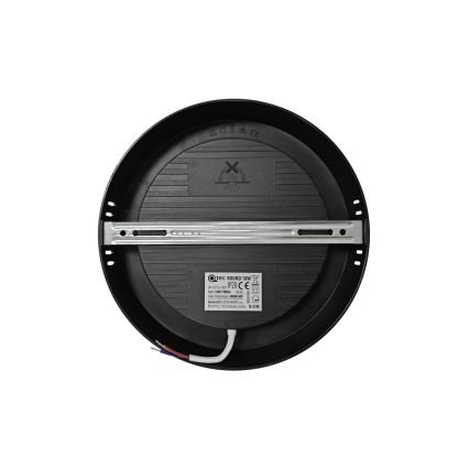 LED taklampa ROUND LED/18W/230V 4000K diameter 21,7 cm svart