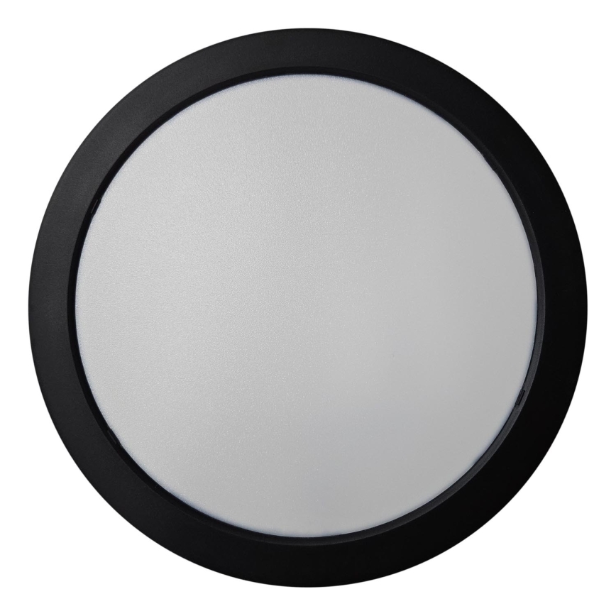 LED taklampa ROUND LED/24W/230V 4000K diameter 28,8 cm svart