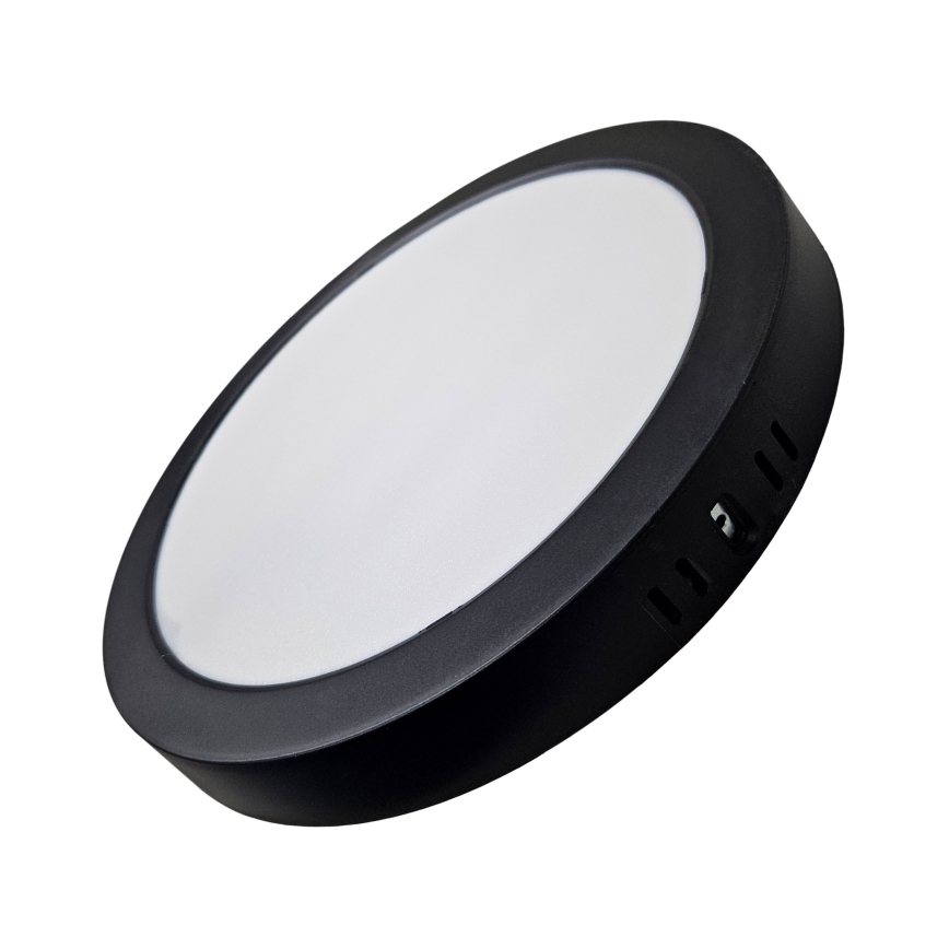 LED taklampa ROUND LED/24W/230V 4000K diameter 28,8 cm svart
