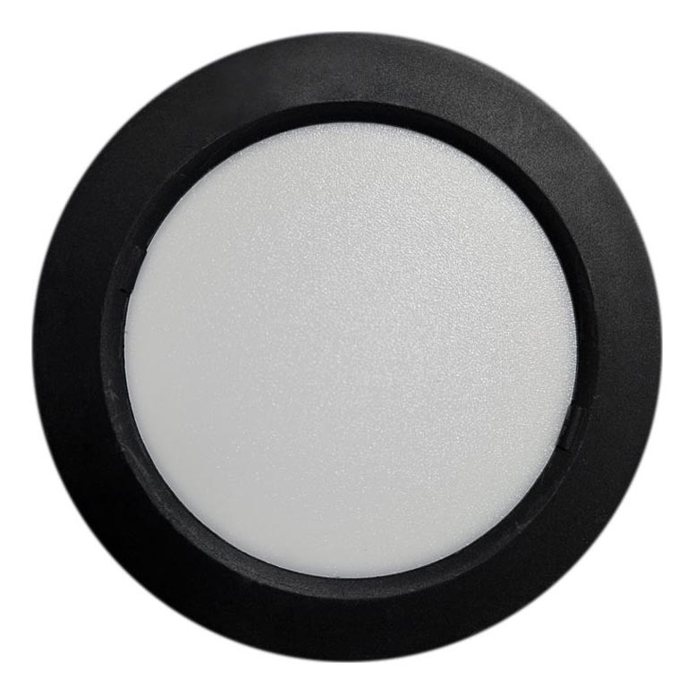 LED taklampa ROUND LED/6W/230V 4000K diameter 12,1 cm svart