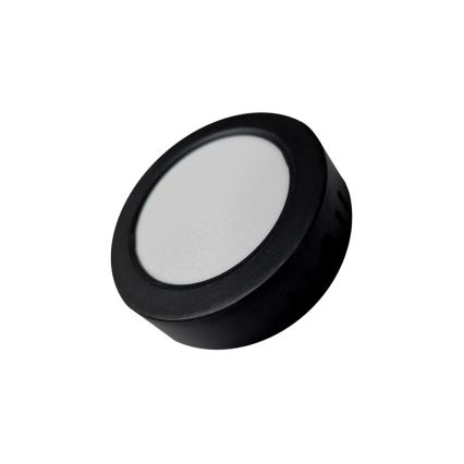 LED taklampa ROUND LED/6W/230V 4000K diameter 12,1 cm svart