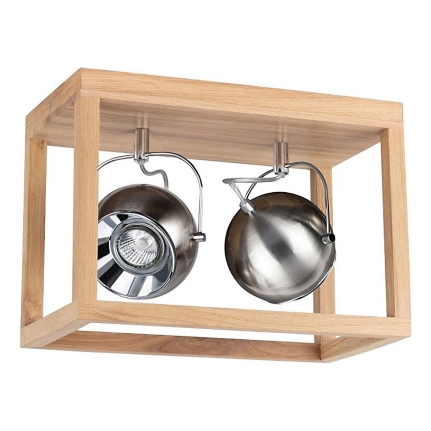 LED taklampa ROY 2xGU10/5W/230V matt ek