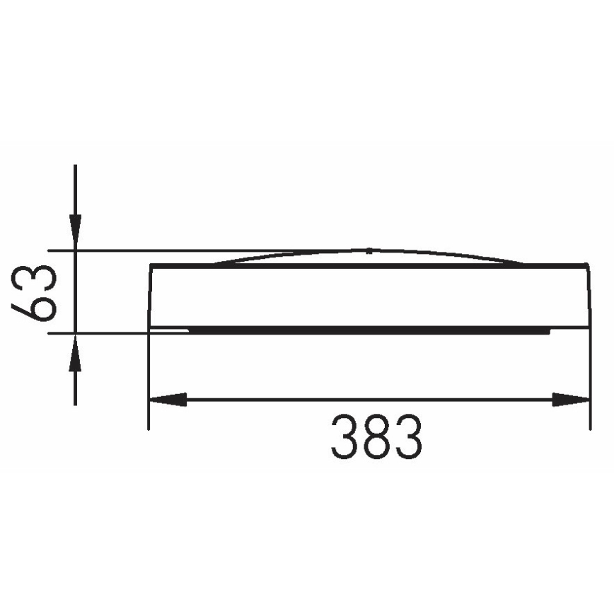 LED Taklampa SAMER LED/24W/230V 4000K