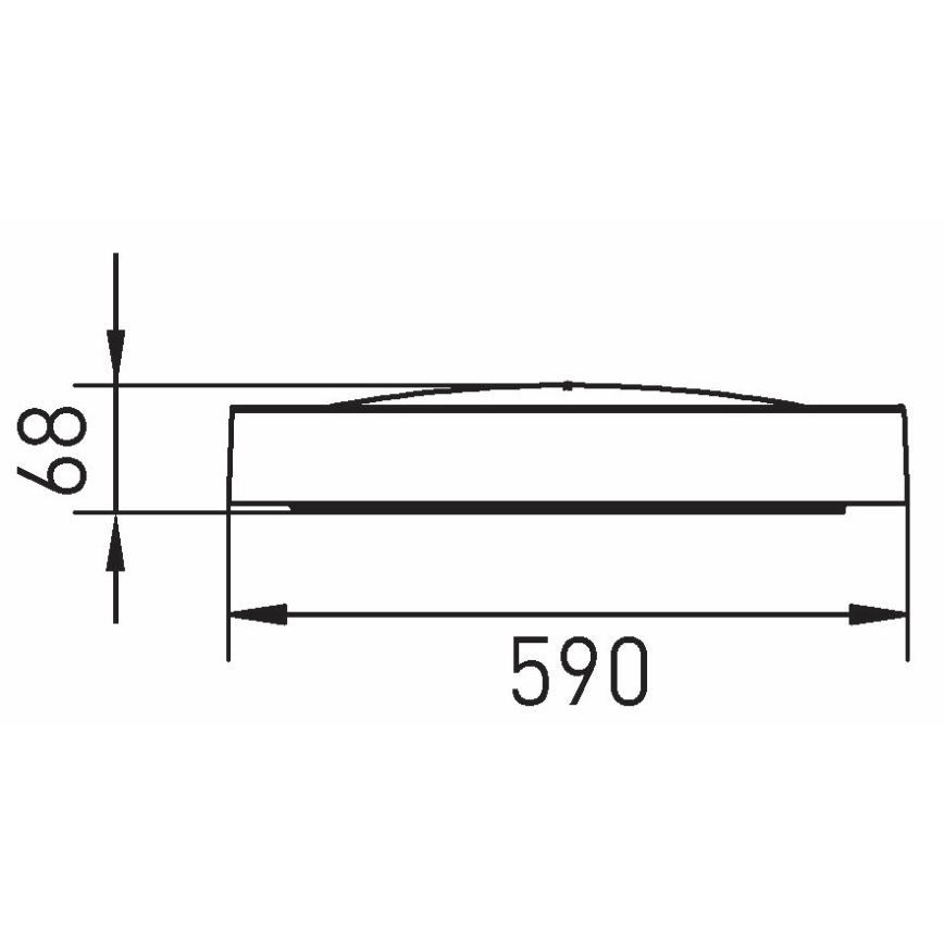 LED Taklampa SAMER LED/40W/230V 4000K